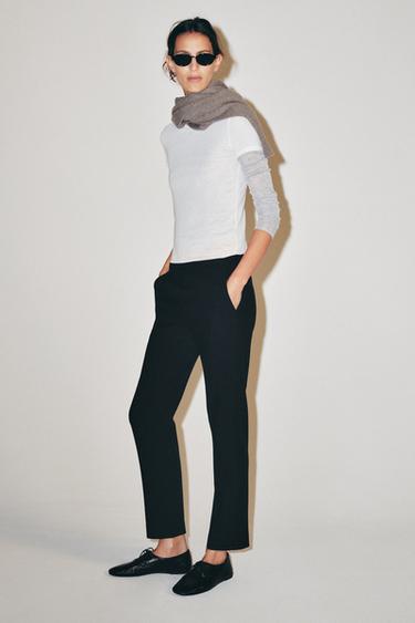 ZW COLLECTION STRAIGHT-LEG TROUSERS - Black by Zara - Image 0
