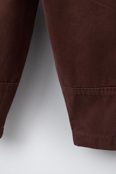 PANTALÓN BAGGY SOFT - Burgundy de Zara