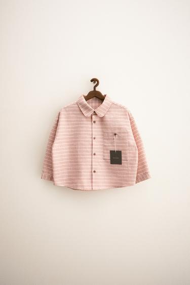 Zara ZARA TIMELESS - PLAID SHIRT - Salmon