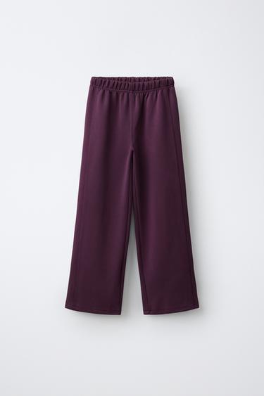 PANTALÓN LISO SPORTY - Morado de Zara