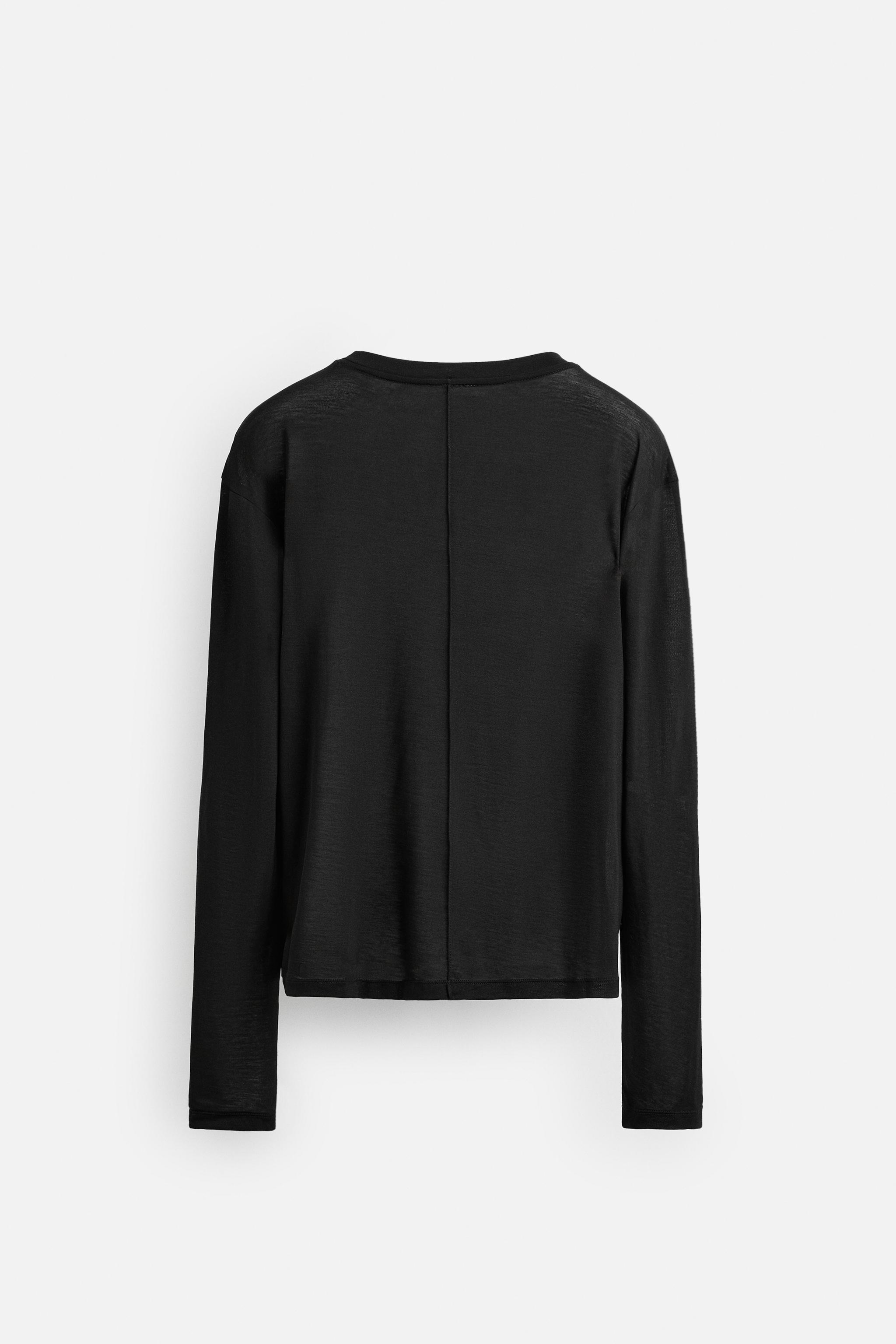 LYOCELL T-SHIRT LIMITED EDITION - Black | ZARA United States