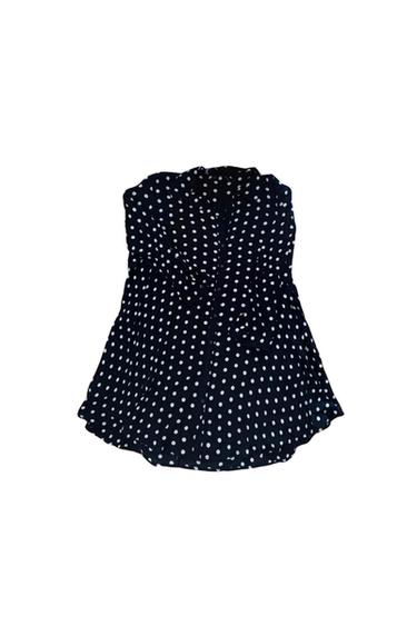 VESTIDO NEGRO LUNARES BLANCO