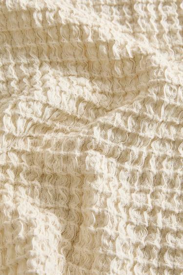 SERVIETTE DE BAIN GAUFRÉE RAYÉE - Sable de Zara - Image 3