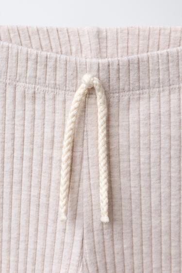 LEGGING CÔTELÉ SOFT TOUCH - Sable clair de Zara - Image 3
