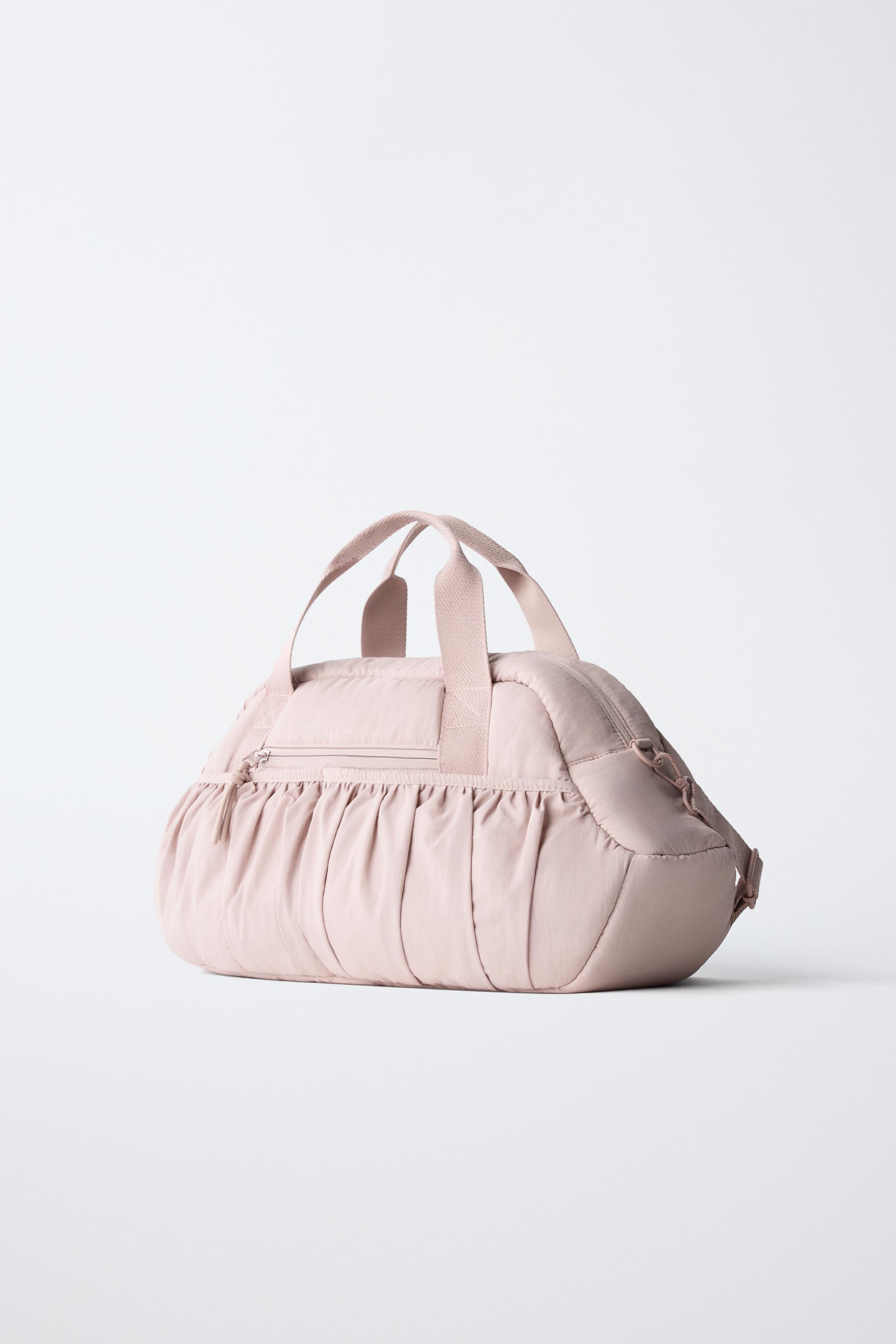 QUILTED BOWLING BAG — Pink