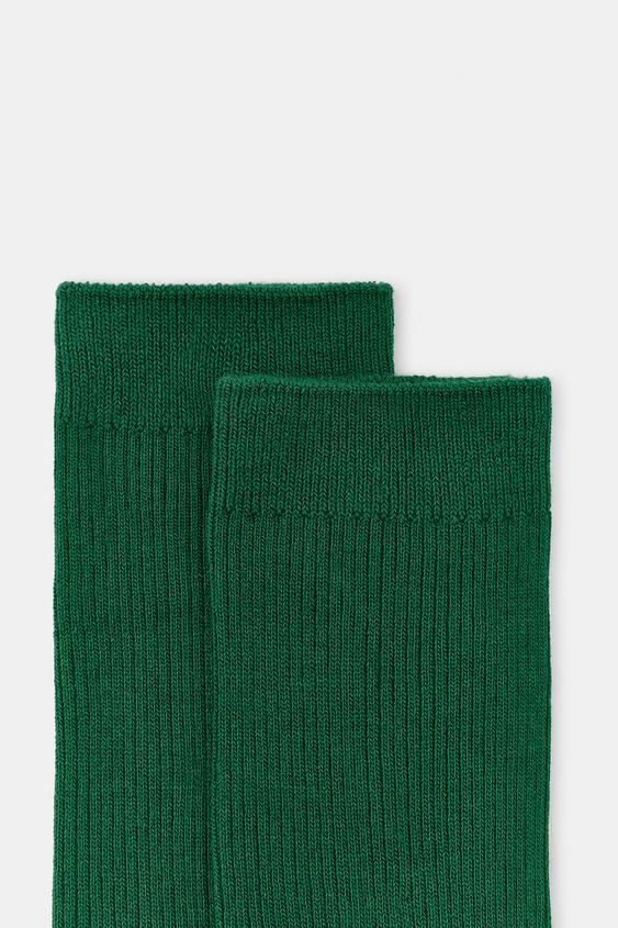2-PACK OF PLAIN RIBBED SOCKS - Blue by Zara - Image 5