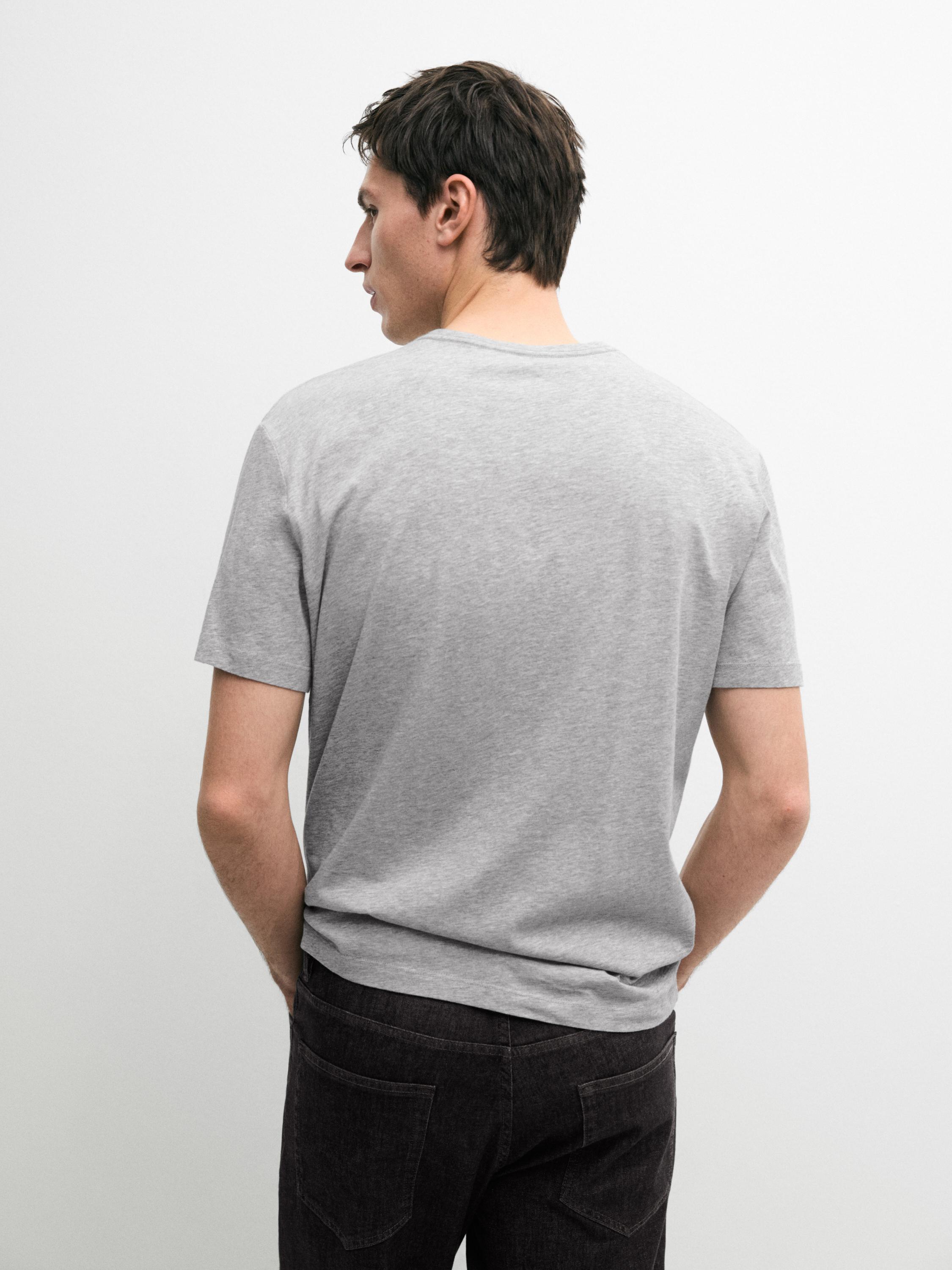 T-shirt manches courtes en coton mélangé