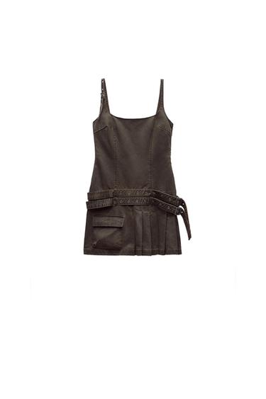 WAXED SHORT DRESS
