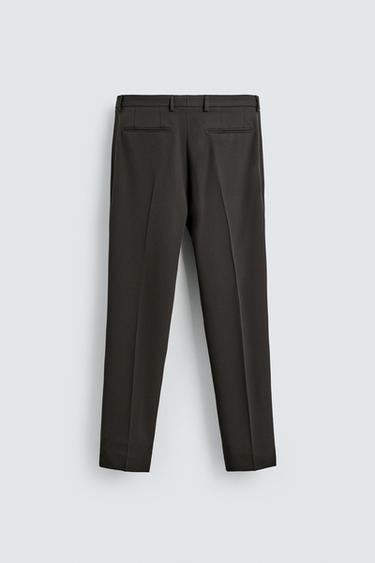 PANTALON DE COSTUME CONFORT - Marron foncé de Zara - Image 5