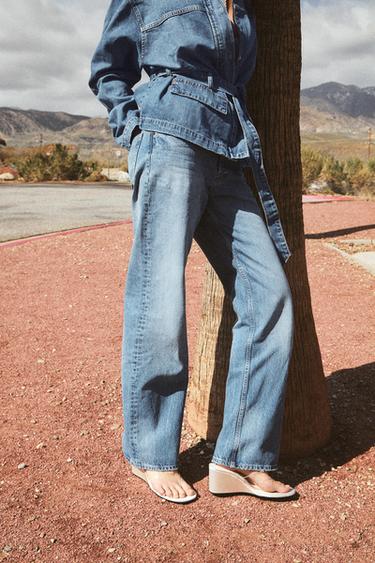 Beige Jeans Outfit Pantalon Slouchy Dorado Zara Los Pantalones