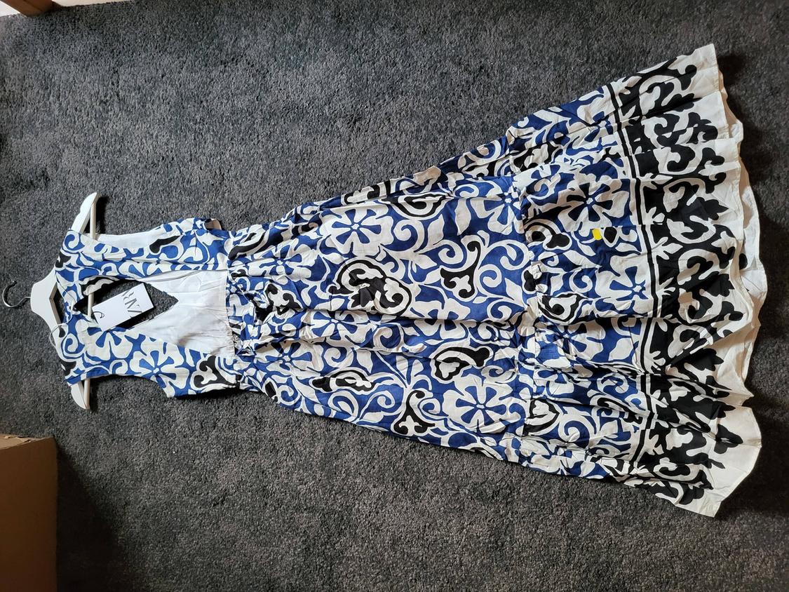 PRINTED CROSSOVER DRESS - Image 2