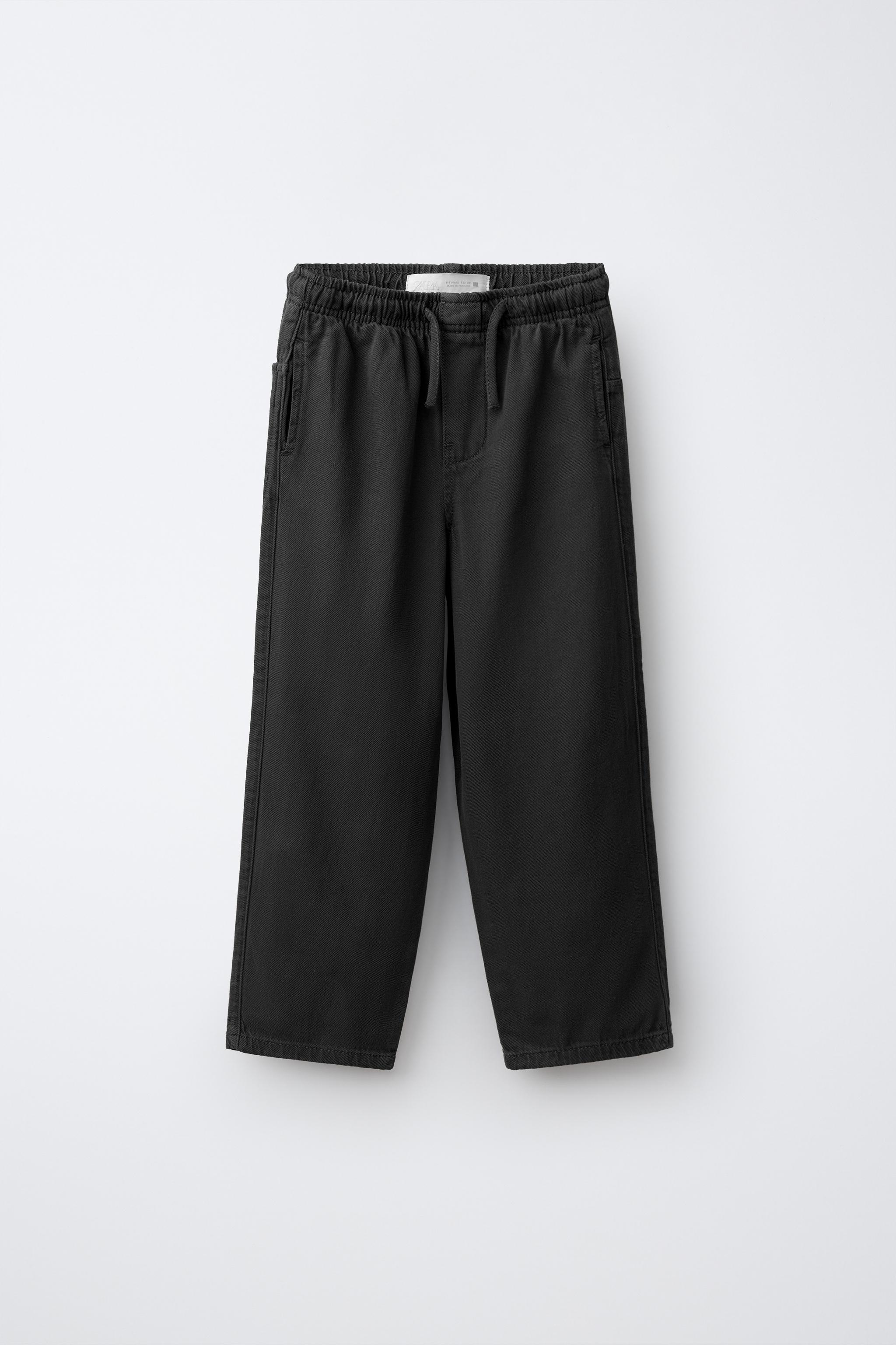 TWILL JOGGER PANTS — Dark anthracite