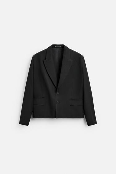 CROPPED FIT BLAZER - Black by Zara