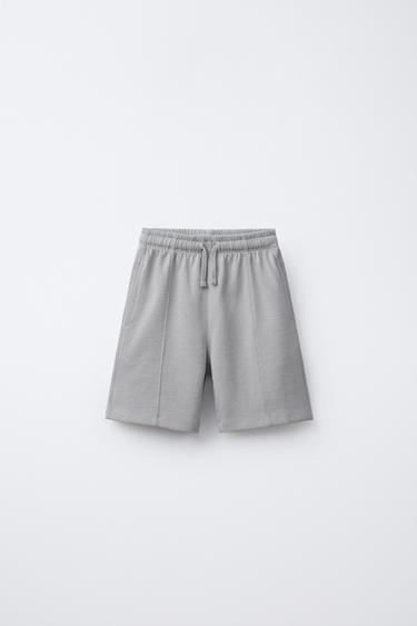 INTERLOCK T-SHIRT AND BERMUDA SHORTS SET - Grey by Zara - Image 5