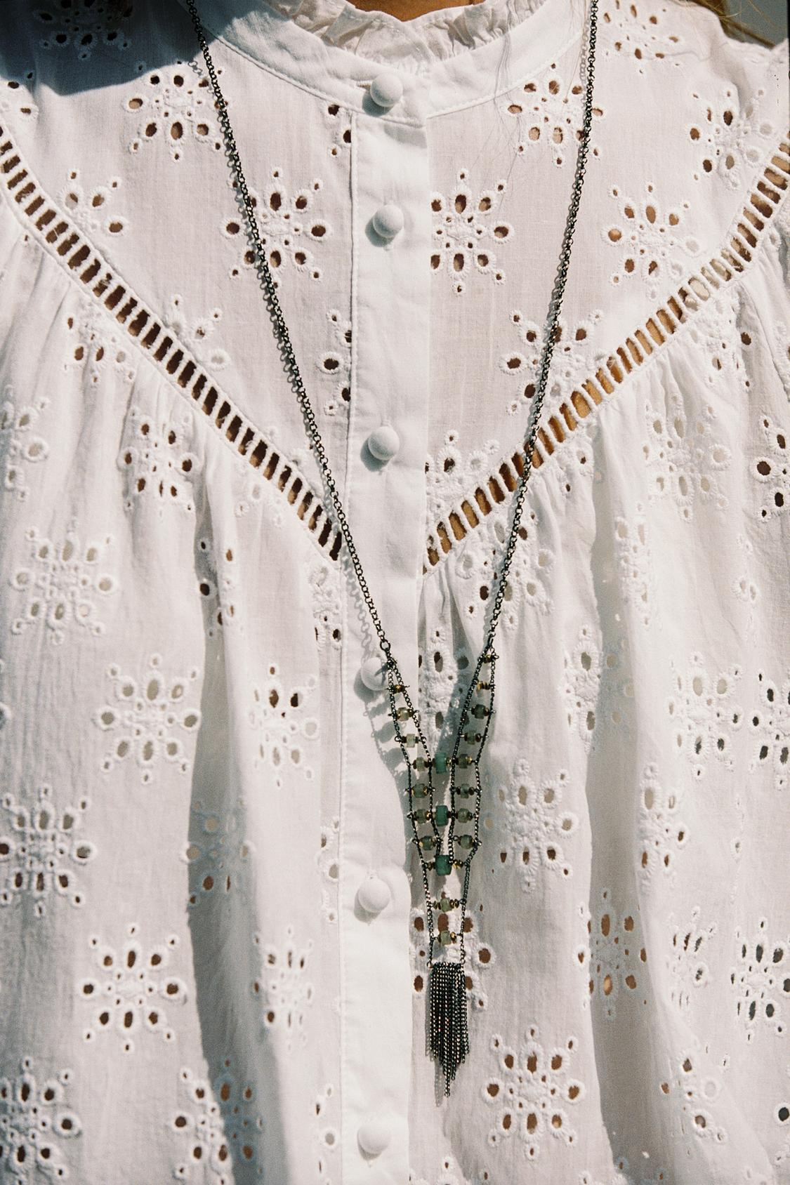 SHIRT WITH CUTWORK EMBROIDERY