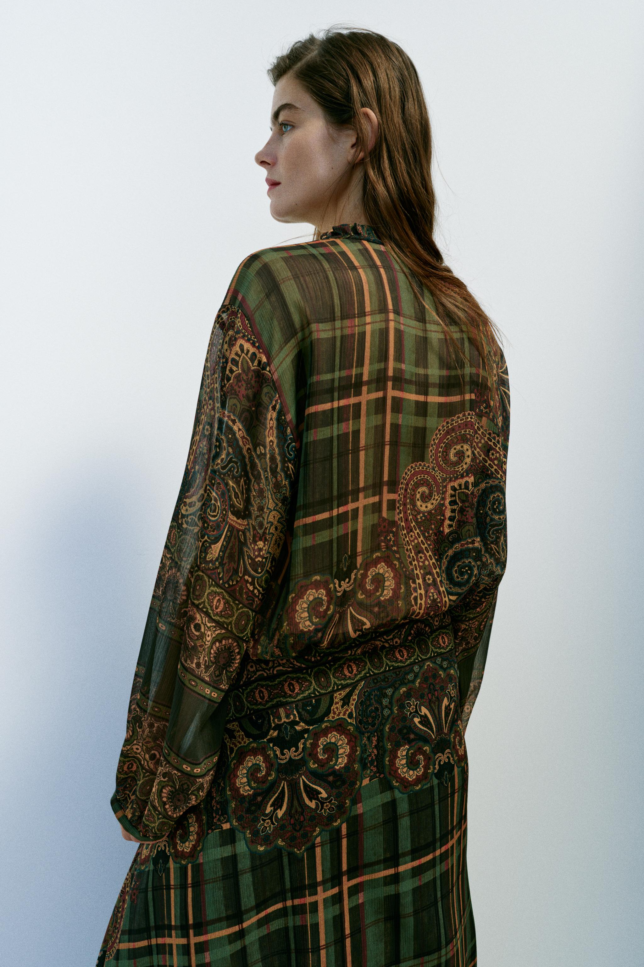 BLOUSE IMPRIMÉE À NŒUD