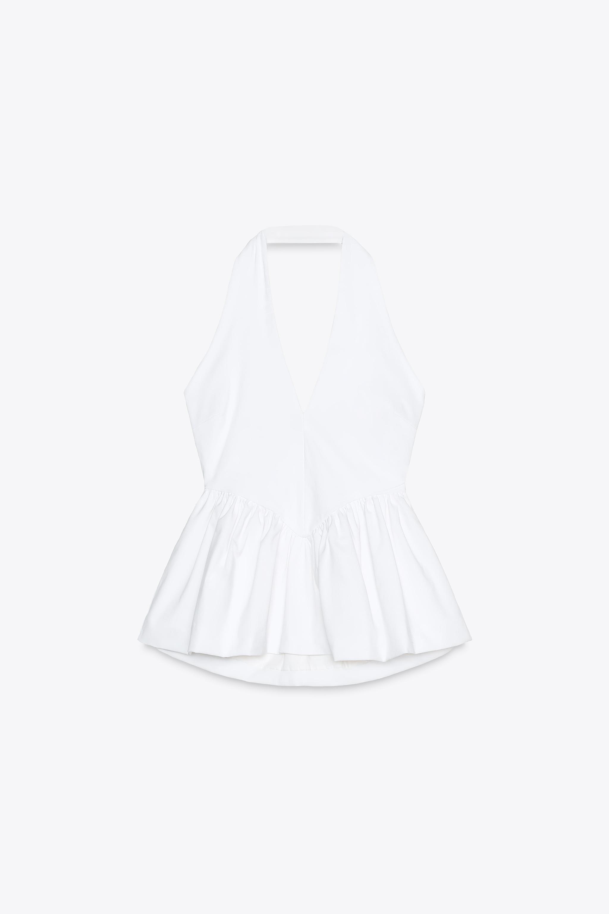 BALLOON HALTER TOP