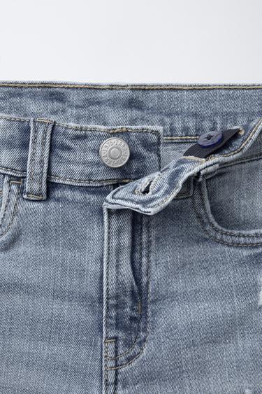 RIPPED SKINNY FIT JEANS - Blue by Zara - Image 2