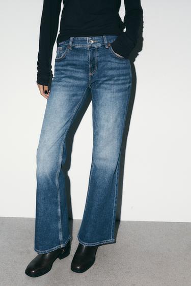 JEANS TRF BOOTCUT TIRO BAJO BOLSILLOS - Azul de Zara