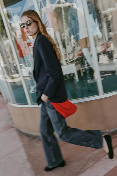 BLAZER CRUZADA OVERSIZE - rayas de Zara