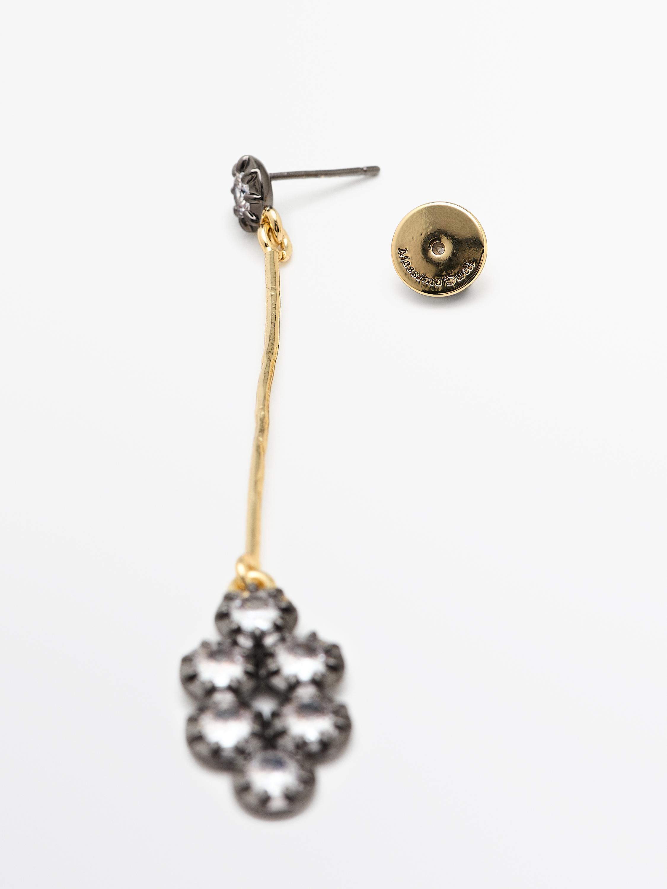 Boucles d’oreilles antiques à brillants
