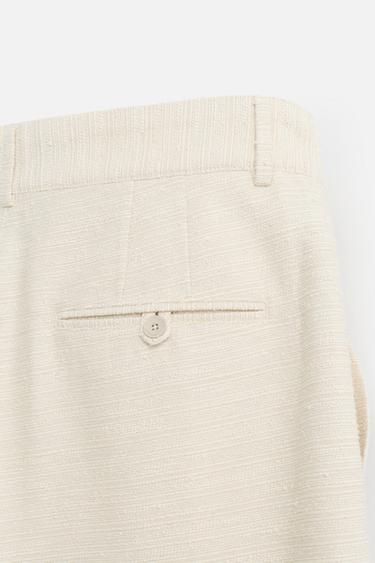 BERMUDA STRUCTURÉ - Beige de Zara - Image 7