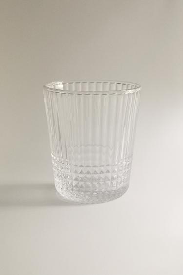 RAISED DESIGN GLASS TUMBLER - 990 by Zara