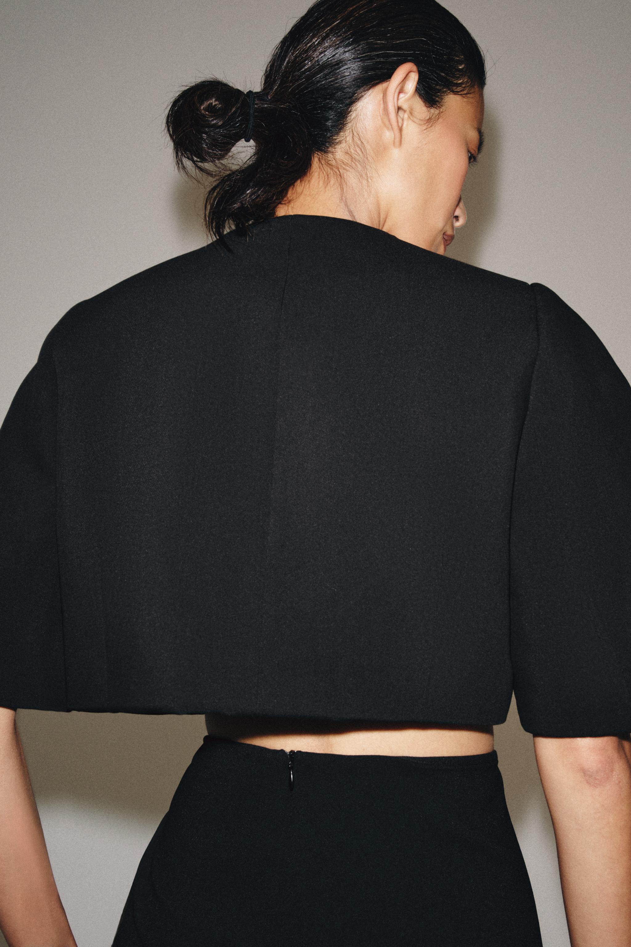ZW COLLECTION CROP BLAZER - Görsel 3