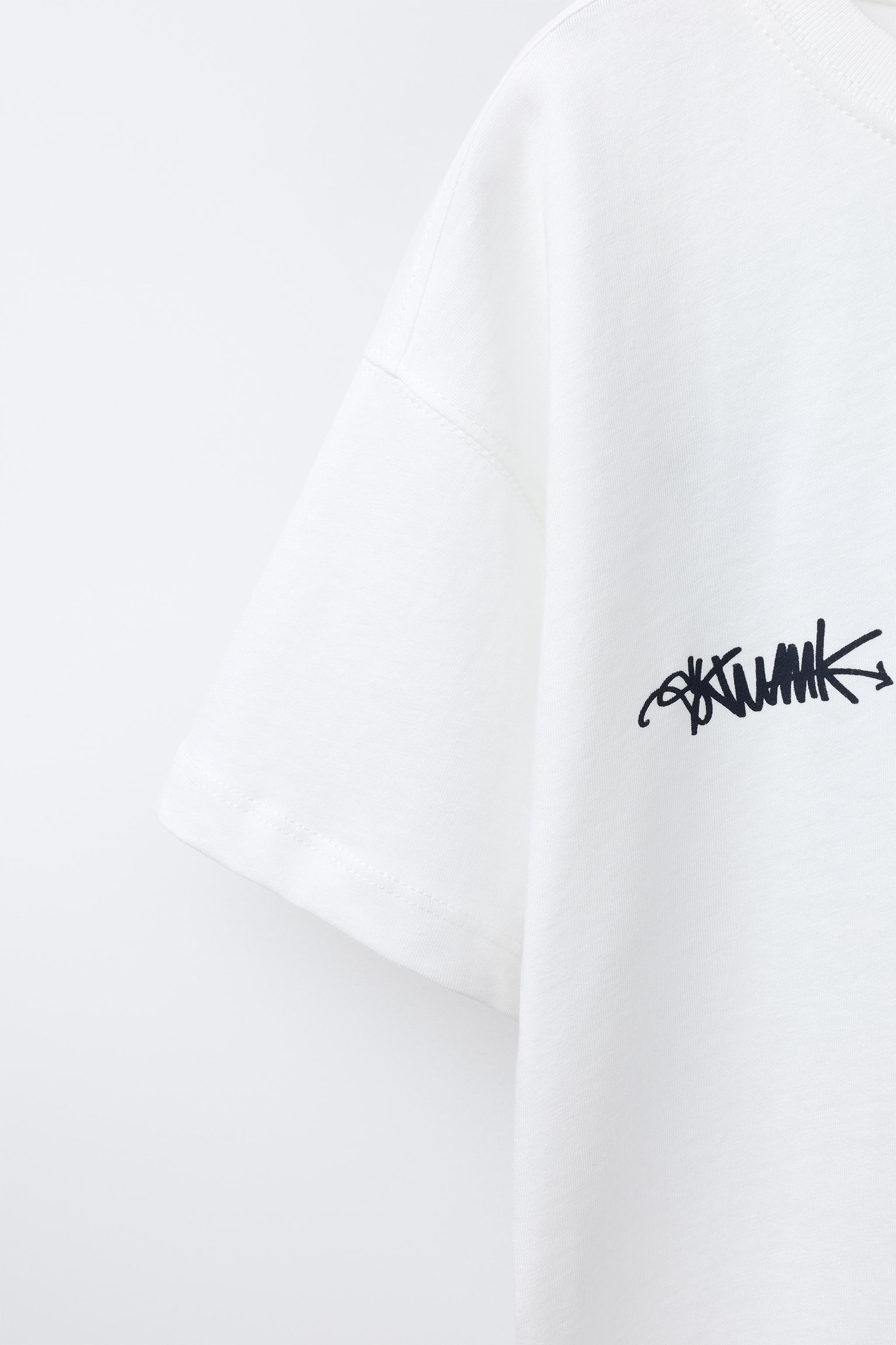 the9shop 新品未使用 love PEARL T-shirts ホワイト TEARDROP PRINT T-SHIRT - White | ZARA United States