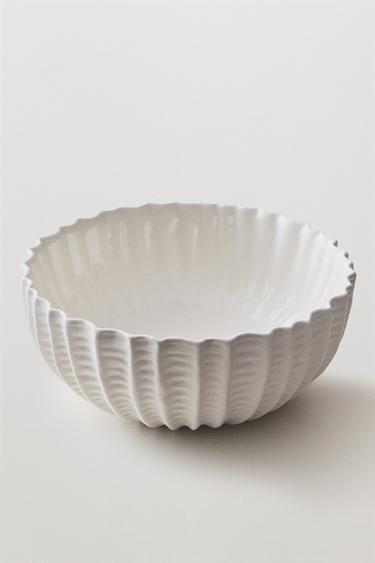 ENSALADERA GRES RELIEVE - Blanco de Zara
