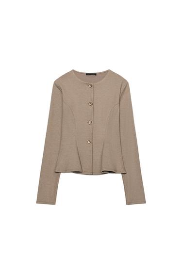 CHAQUETA SOFT BOTONES - Beige vigoré de Zara