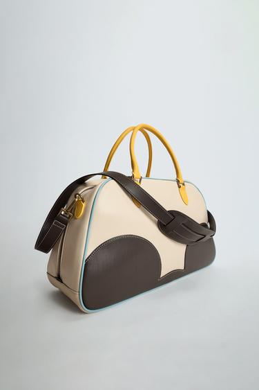 Zara HARRY LAMBERT FOR ZARA X DISNEY 真皮單肩包 - 骨白色
