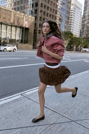 BAILARINA EFECTO CRAQUELADO - Negro de Zara