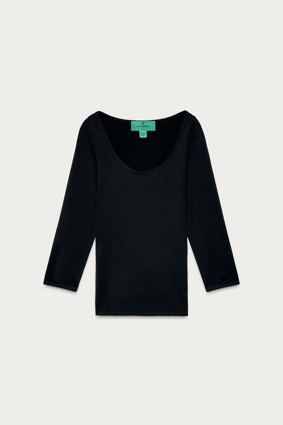 シームレス トップス マリサ・ベレンソン x ZARAブラック0Zaraのシームレス トップス マリサ・ベレンソン x ZARA - ブラック - 画像 0