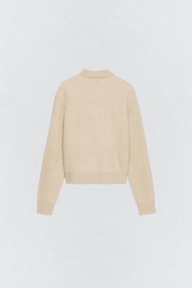 SOSHIOTSUKI X ZARA WOOL POLO COLLAR JACKET - Sand by Zara - Image 3