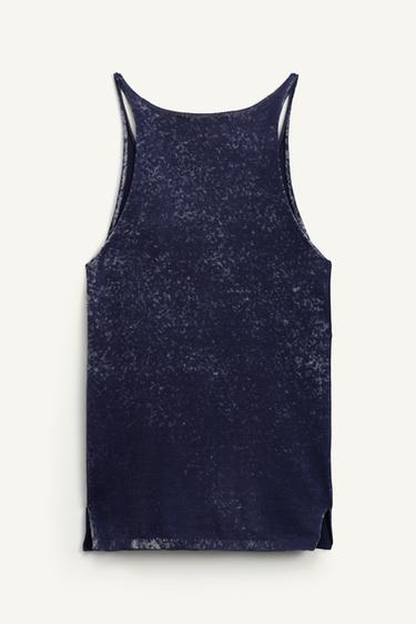 PRNT TNK TP 14 - Navy blue by Zara