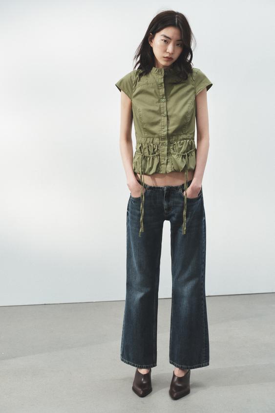 POCKET TRENCH COAT TOP