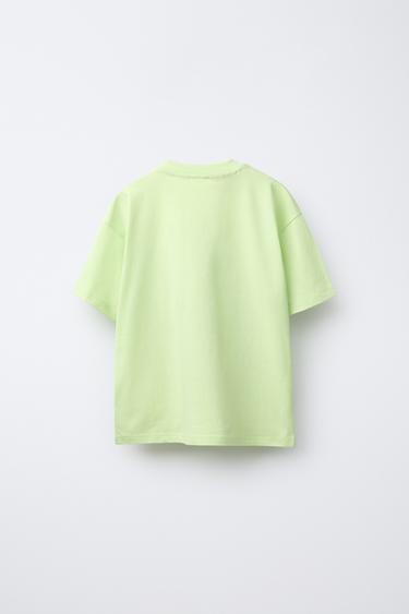 6-14 YEARS/ MINECRAFT © MOJANG AB. ™ T-SHIRT AND BERMUDA PYJAMAS - Fluorescent lime by Zara - Image 2