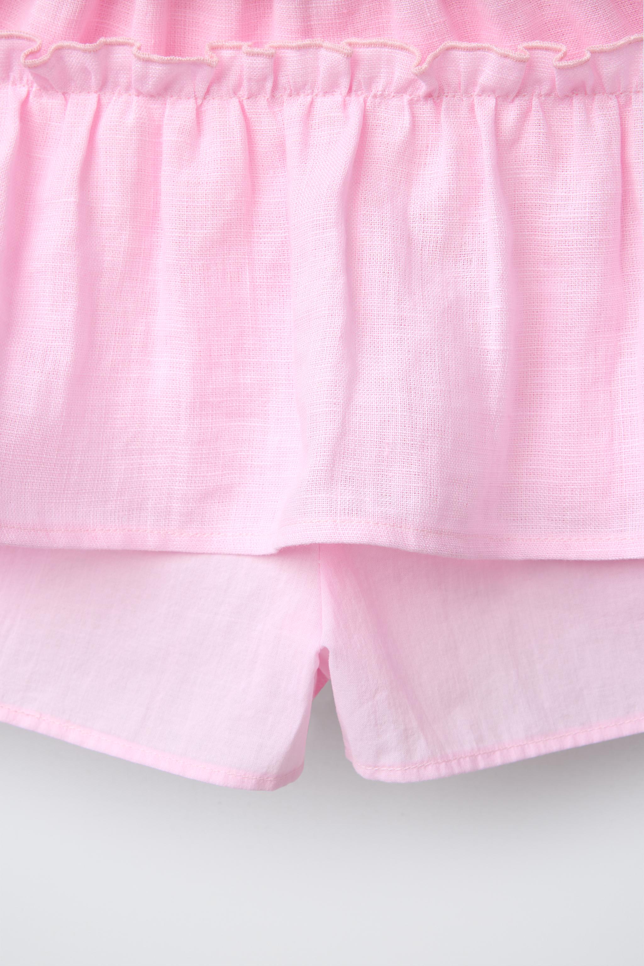 JUPE-SHORT 100 % LIN