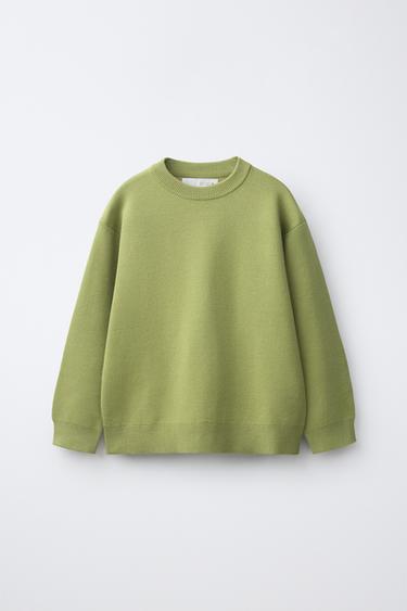 Zara KNIT JUMPER - Green - Image 0