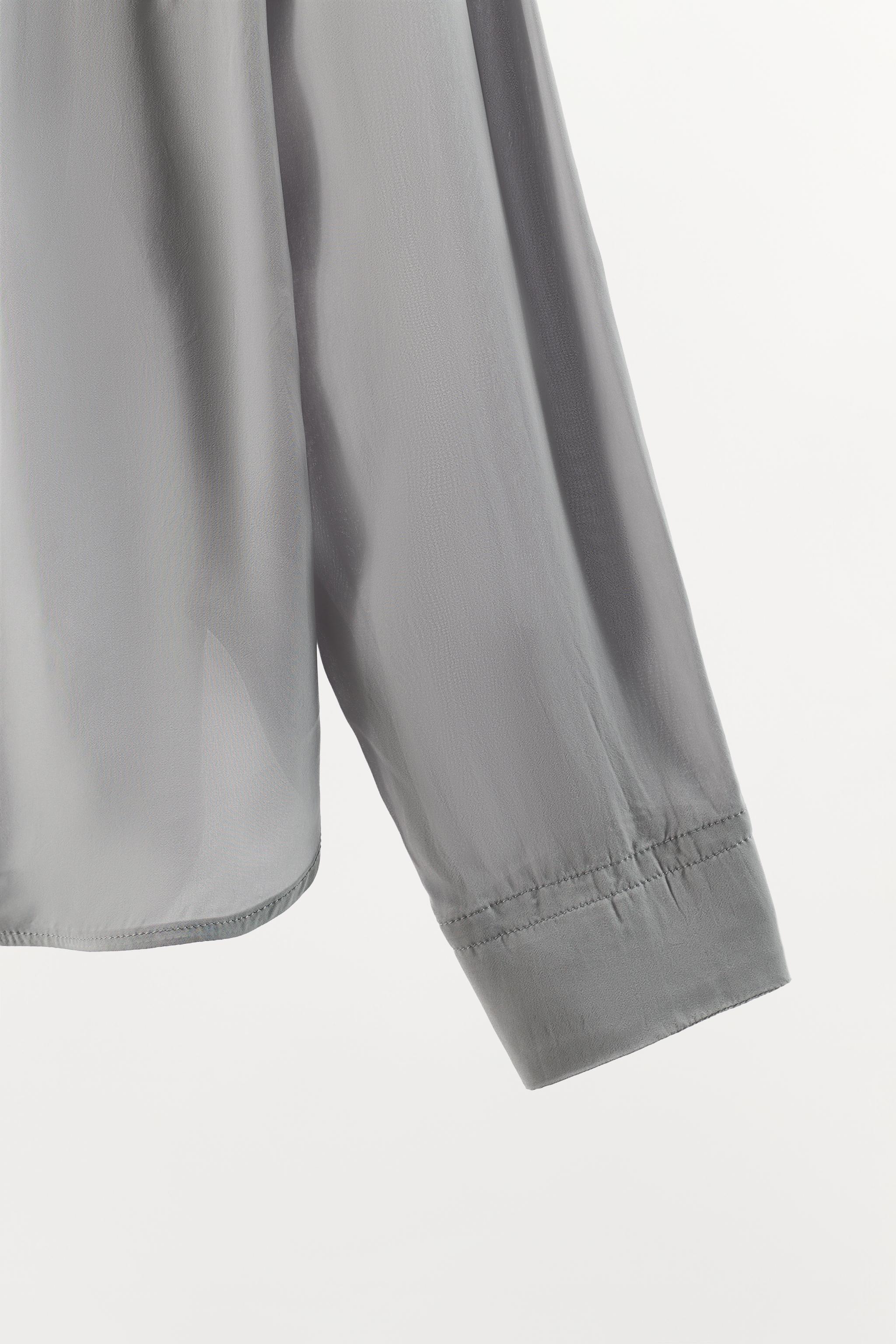 100% VISCOSE PAJAMA SHIRT WITH POCKETS
