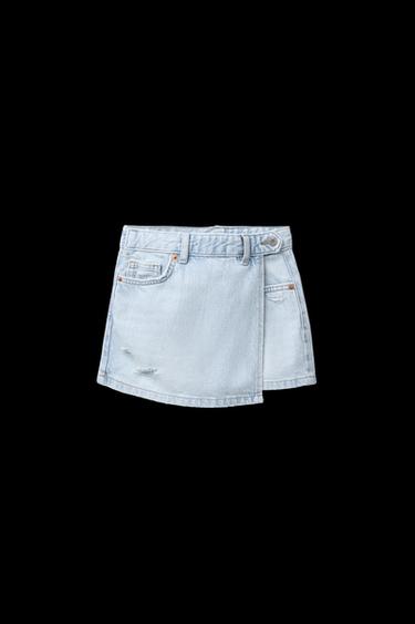 Zara DENIM SKORT - Light blue - Image 0