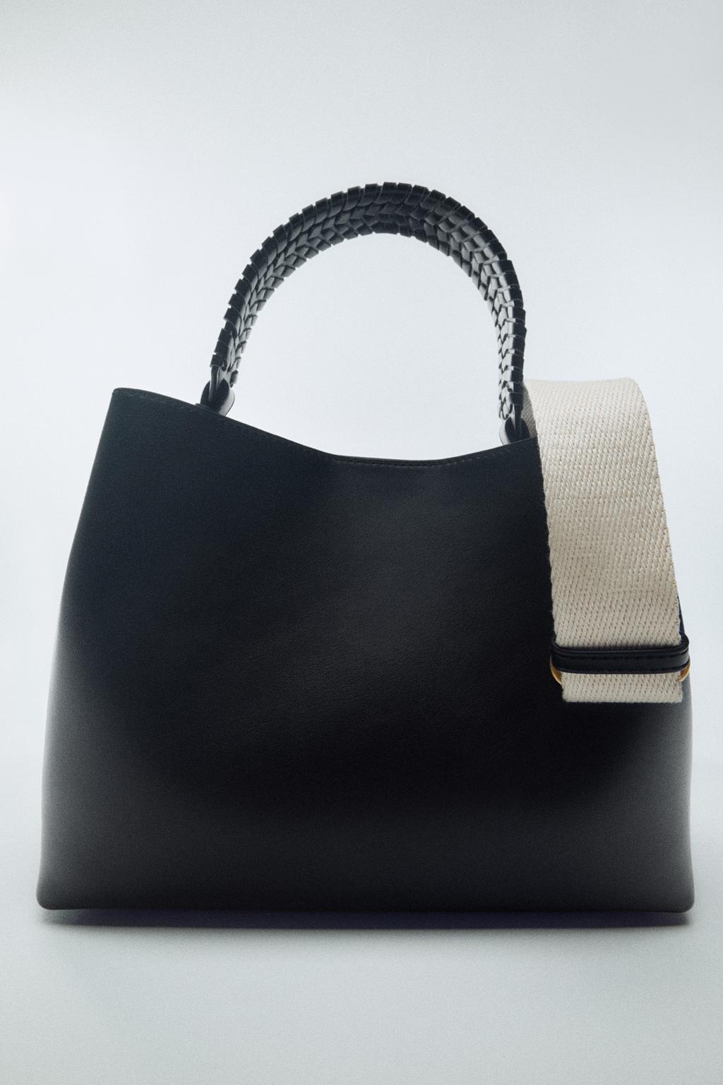 BRAIDED HANDLE HANDBAG
