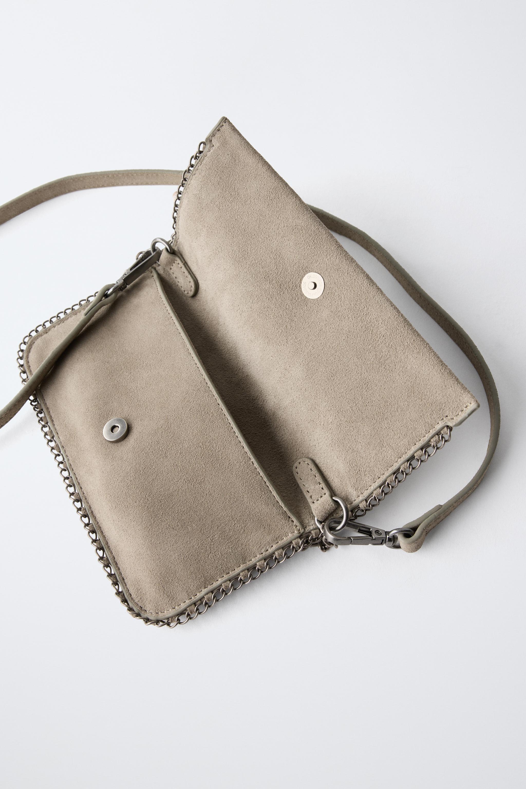 STUDDED LEATHER CROSSBODY BAG