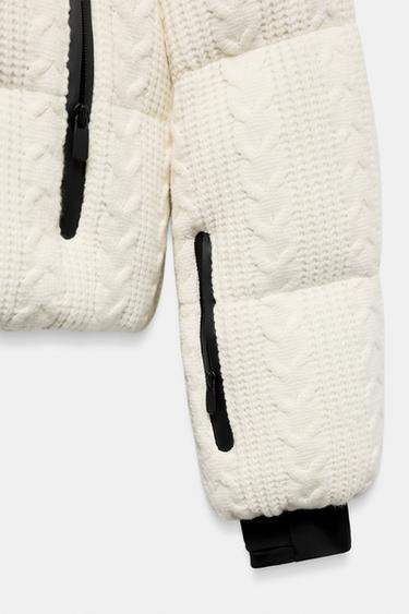 FAUX SHEARLING PADDED ANORAK 80% DOWN 20% FEATHER HEIQ XREFLEX™ RECCO® TECHNOLOGY SKI COLLECTION - Ecru by Zara - Image 11