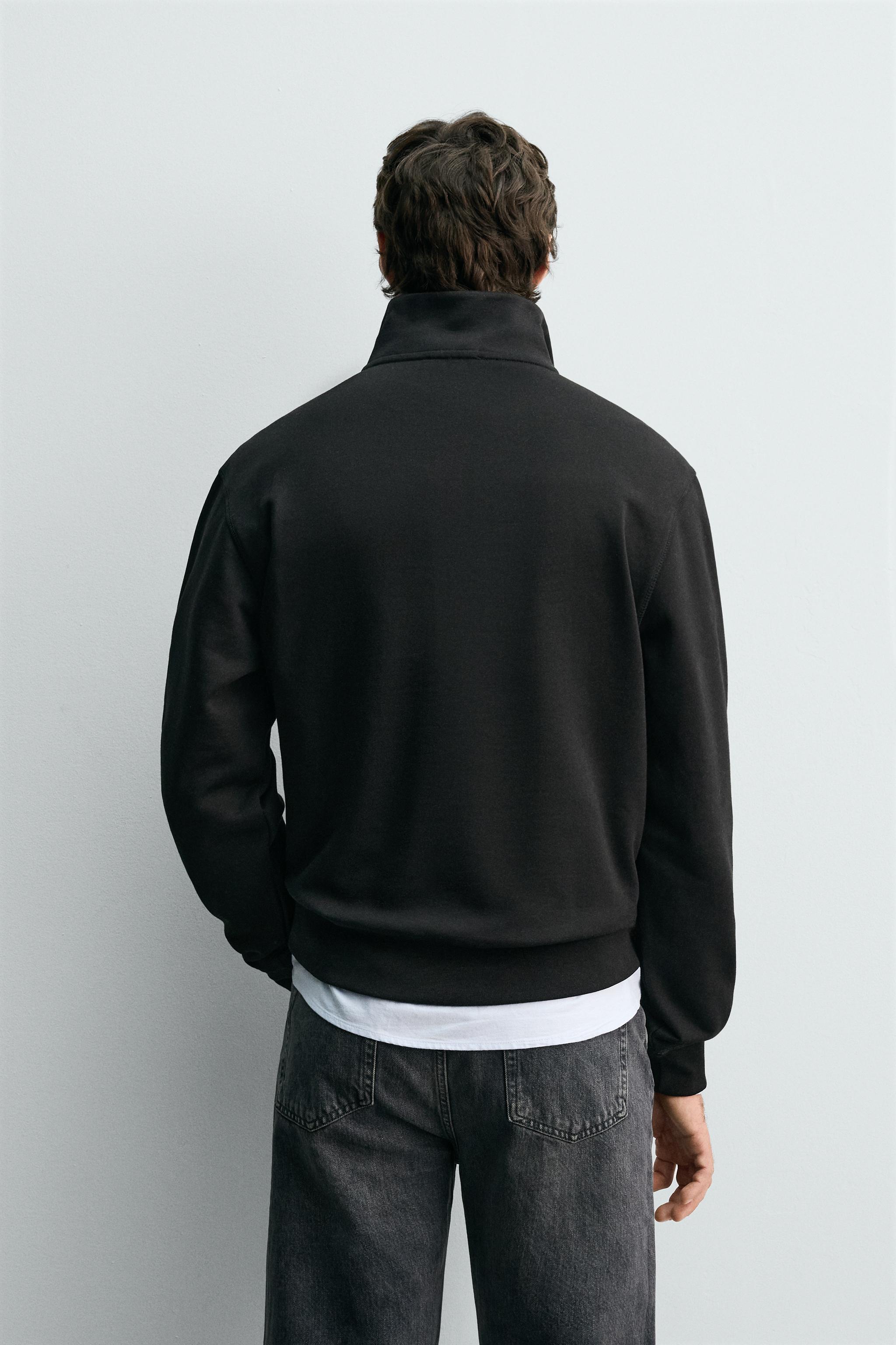 BASIC QUARTER-ZIP SWEATSHIRT