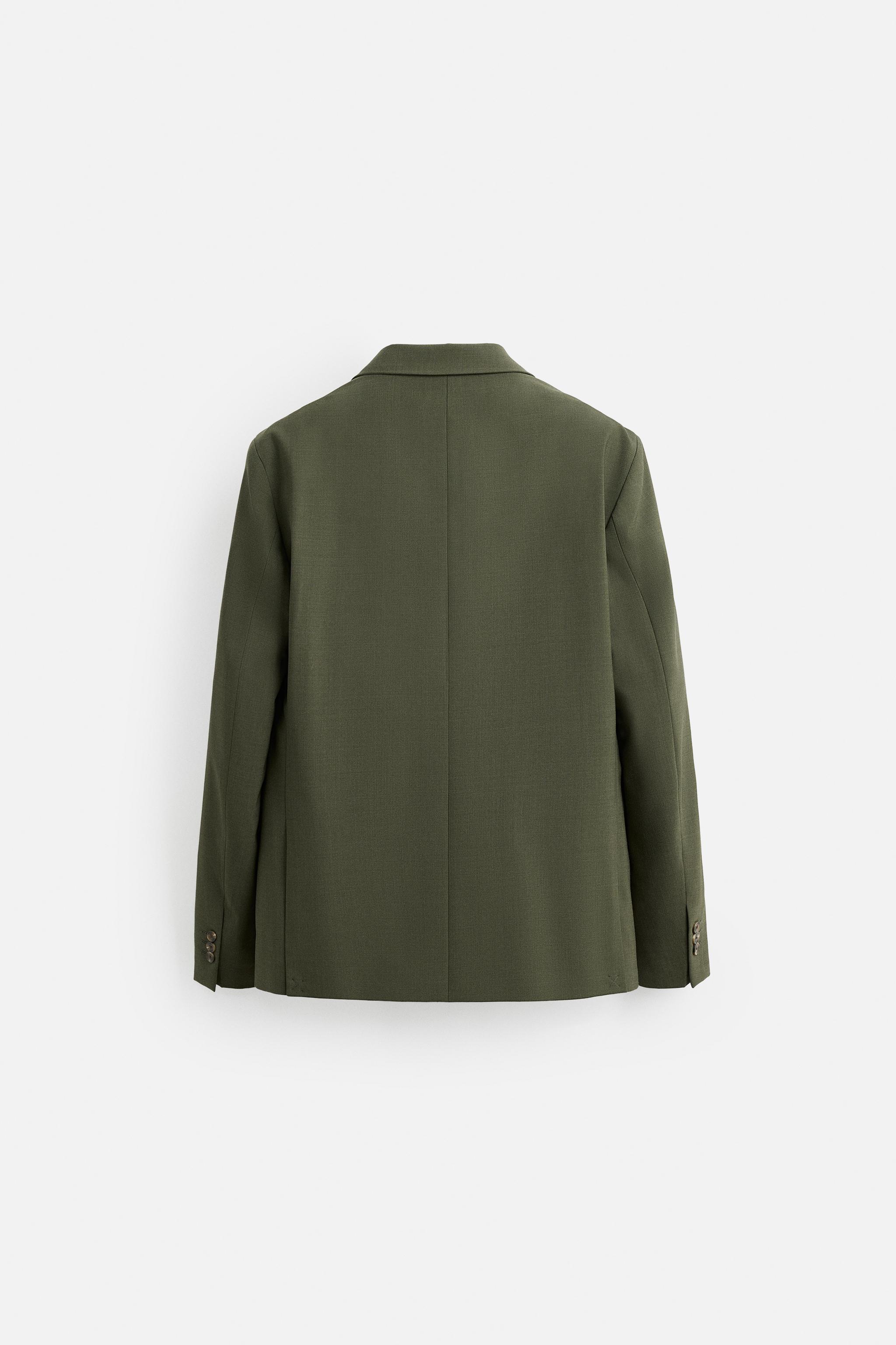 WOOL DOUBLE BREASTED SUIT BLAZER