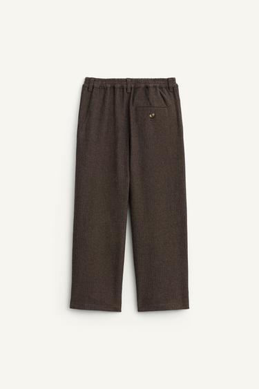 PANTALÓN RECTO ESPIGA LIMITED EDITION  - Gris topo de Zara