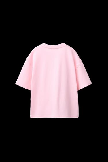 FESTIVAL-T-SHIRT MIT STRASS - Rosa von Zara