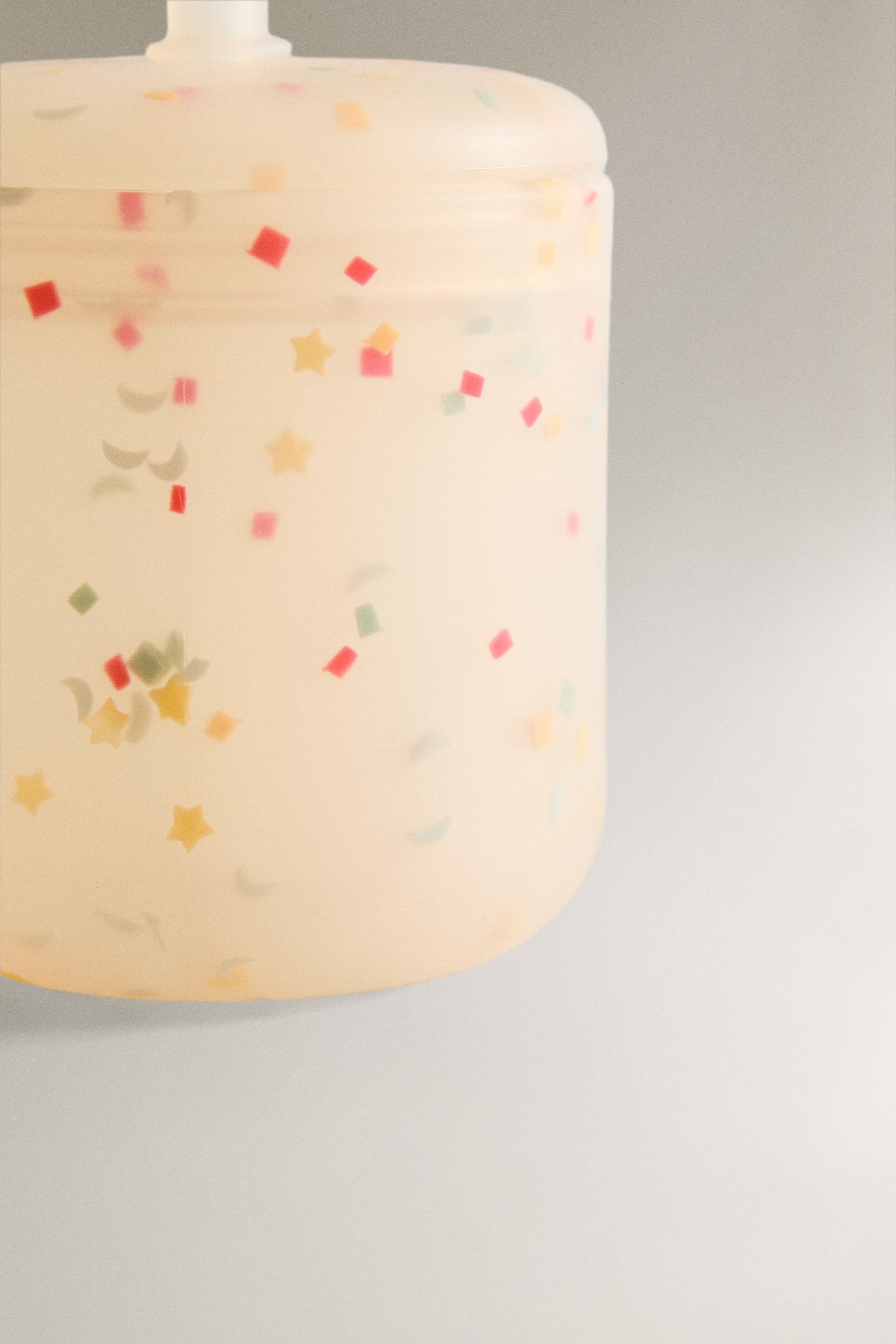 Zara KIDS’ SILICONE CONFETTI TUMBLER WITH STRAW — фото 5
